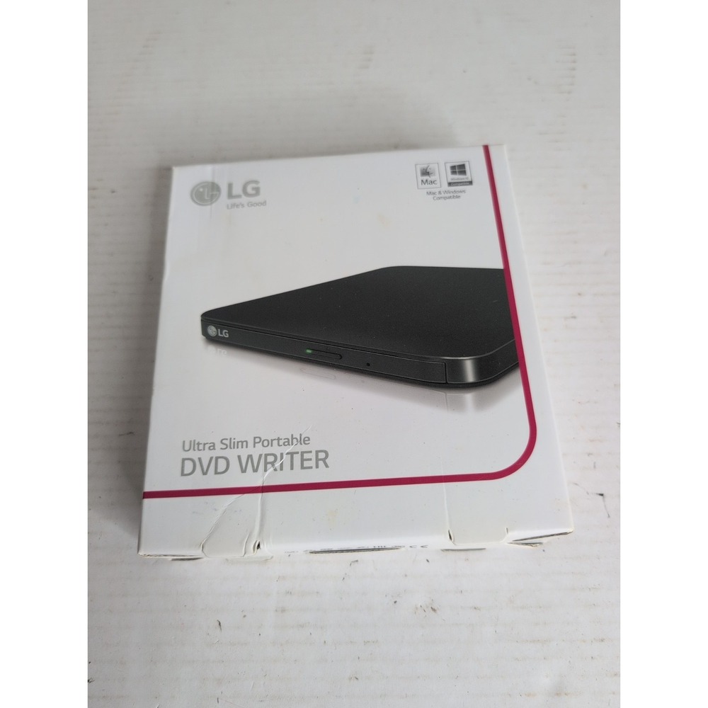 LG Ultra Slim Portable DVD SP80NB80 Writer Mac/Windows Compatible